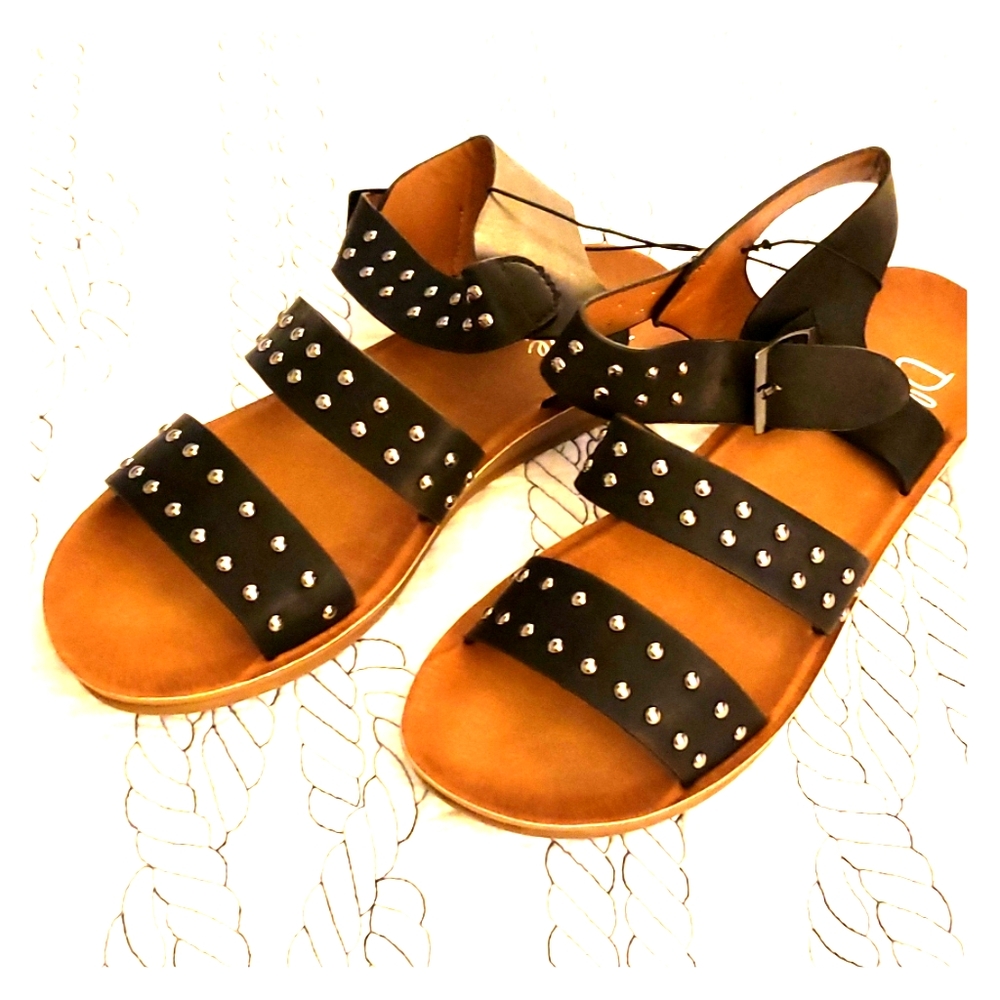 Olive street becca studded women's comfort sandals